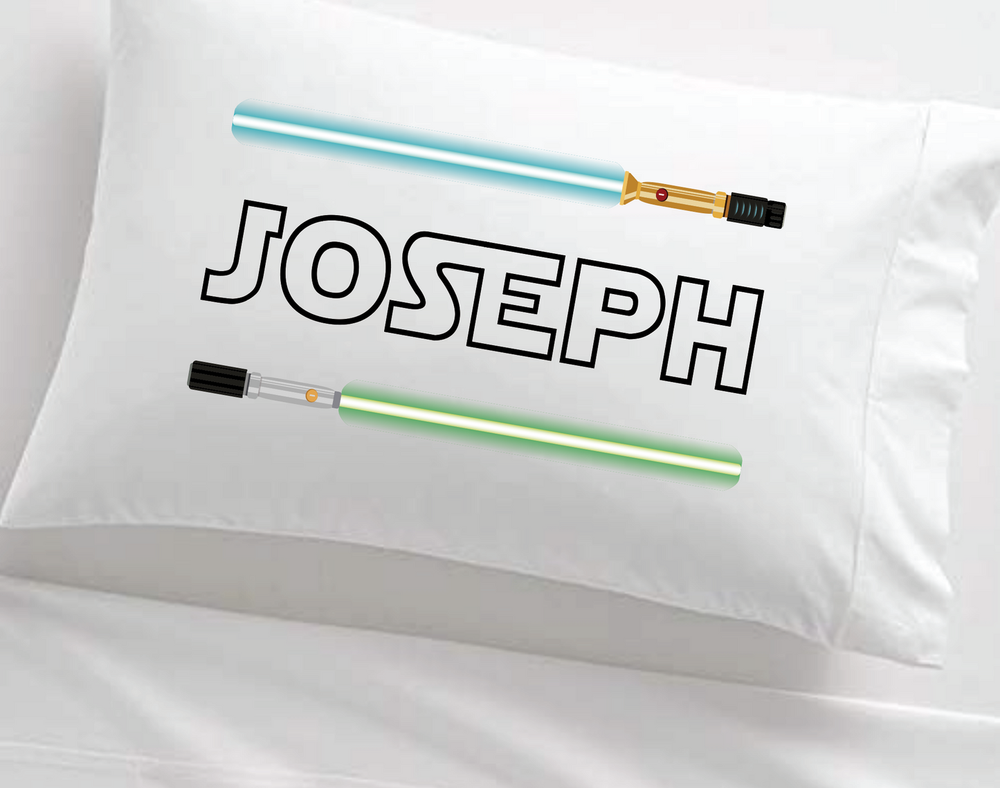 Personalized Light Saber Kid's Pillowcase