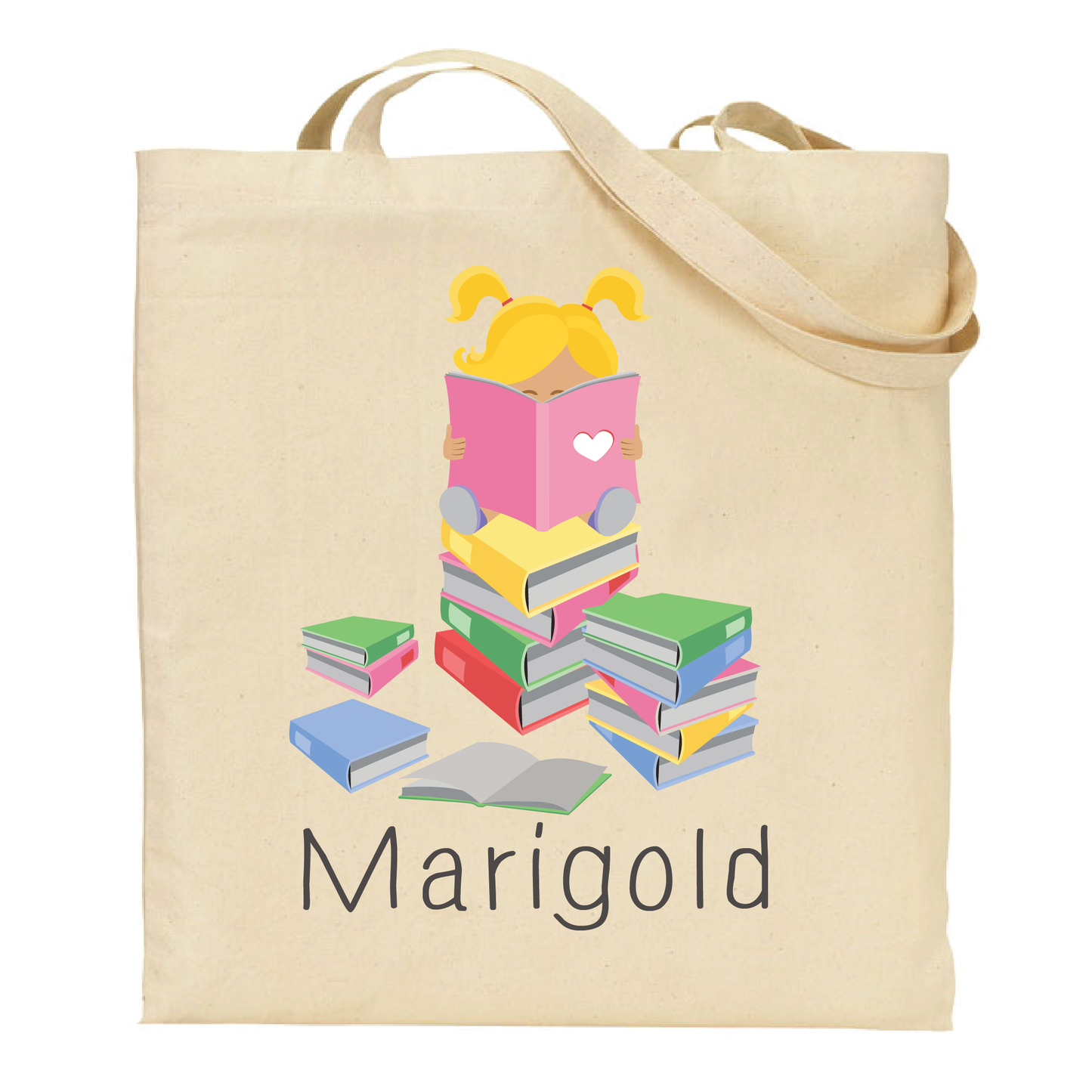 Personalized Little Reader Tote Bag