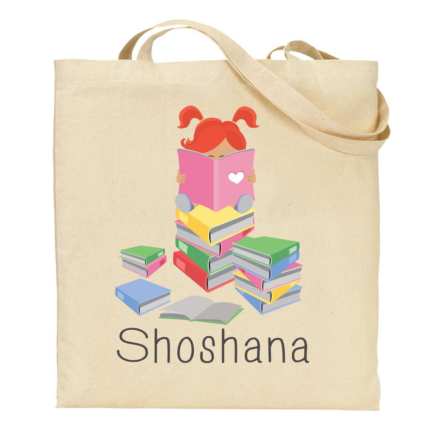 Personalized Little Reader Tote Bag