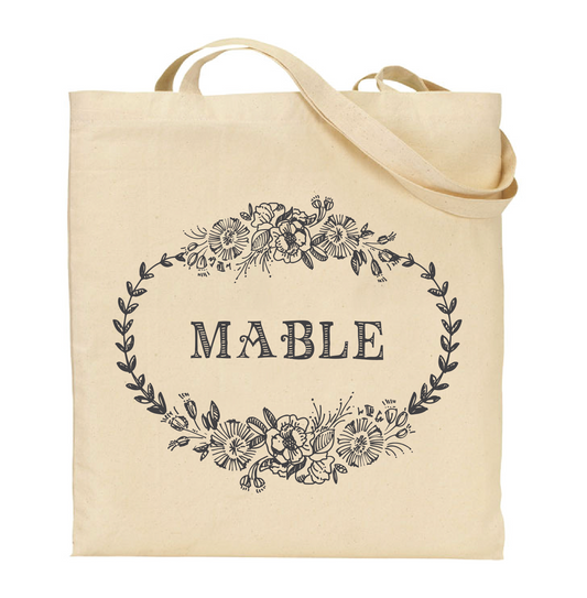 Vintage Pen & Ink Personalized Tote Bag