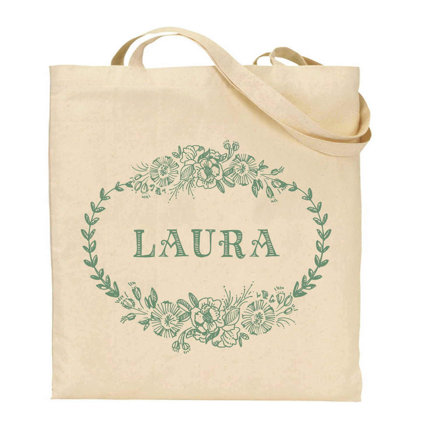 Vintage Pen & Ink Personalized Tote Bag