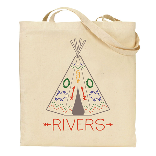 Personalized Camping Teepee Tote Bag